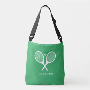 Modern Personalised Elegant Tennis Green Crossbody Bag