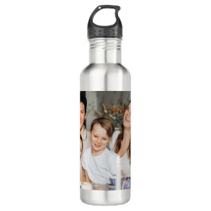 Modern Personalised Family Photo Custom Keepsake 710 Ml Water Bottle