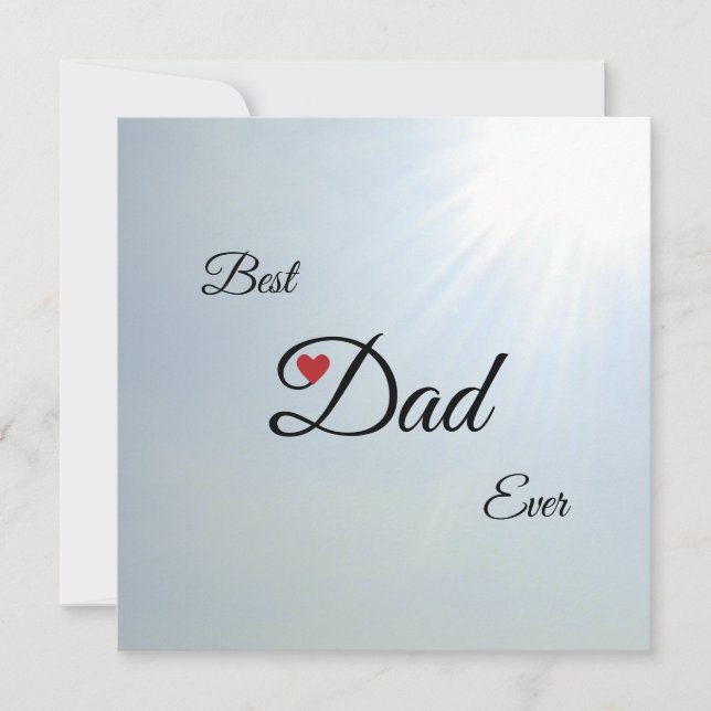 Modern Personalised Father's Day Greeting (Front)