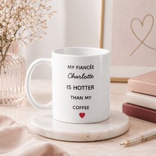 Modern Personalised Fiancée Coffee Mug