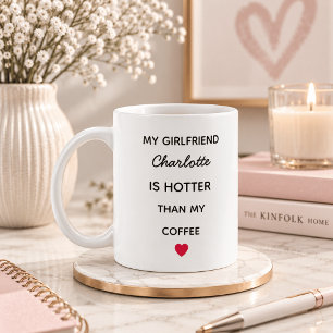 Modern Personalised Girlfriend Coffee Mug