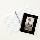 Modern Personalised Handwritten Black Gold Frame