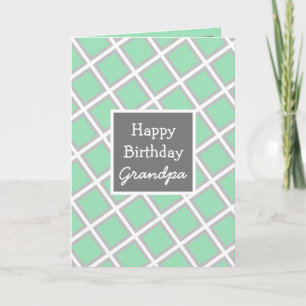 Modern Personalised Happy Birthday Grandpa Card