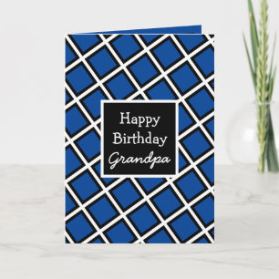 Modern Personalised Happy Birthday Grandpa Card