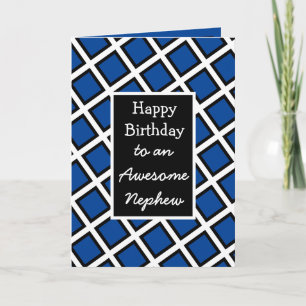 Modern Personalised Happy Birthday Nephew Card