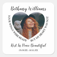 Modern Personalised Heart Photo Memoria