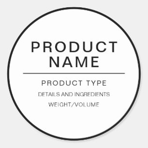 Modern Personalised Homemade Product Label