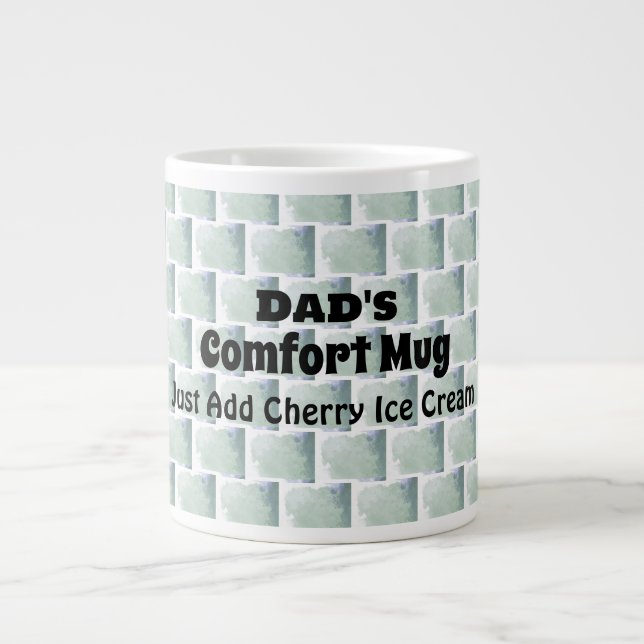 Modern Personalised Humour Dad's Comfort Mug  (Front)
