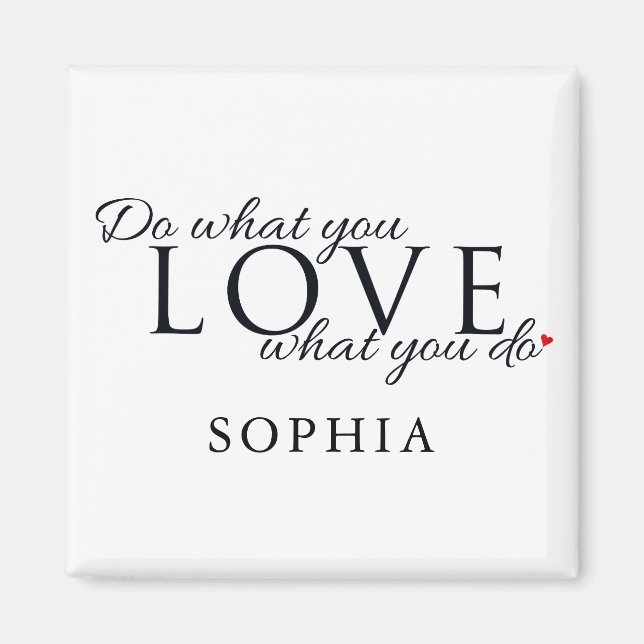 Modern Personalised Inspirational Quote Magnet (Front)