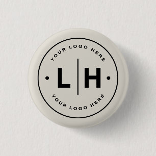 Modern Personalised Logo Business 3 Cm Round Badge
