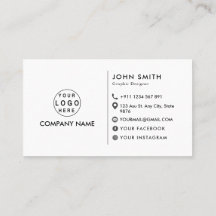 modern personalised logo minimalist social media