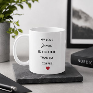 Modern Personalised Love Coffee Mug