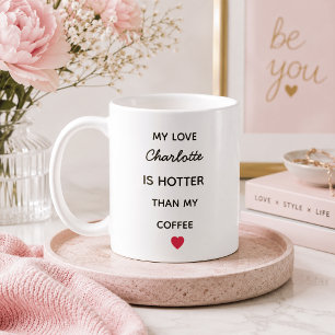 Modern Personalised Love Coffee Mug