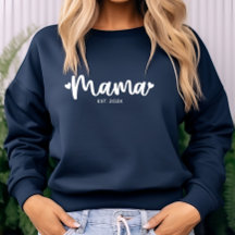 Modern Personalised Mama Est. Trendy Typography