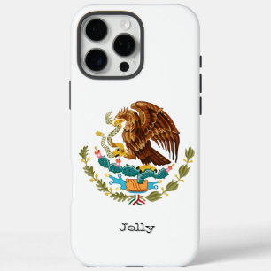 Modern Personalised Mexican Eagle iPhone 16 Pro Max Case
