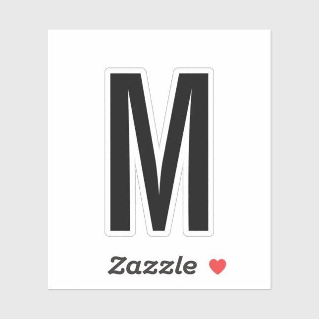 Modern Personalised Monogram (Sheet)