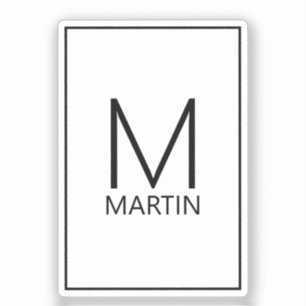 Modern Personalised Monogram and Name