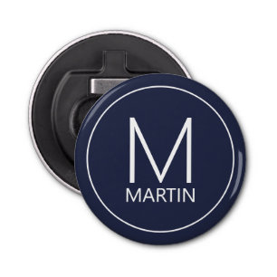 Modern Personalised Monogram and Name Bottle Opene Bottle Opener