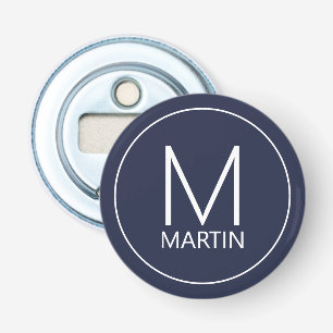 Modern Personalised Monogram and Name Bottle Opene Opener