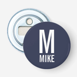 Modern Personalised Monogram and Name Bottle Opener