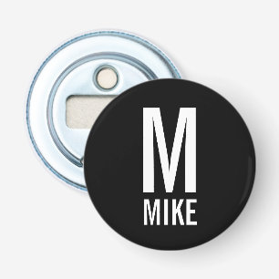 Modern Personalised Monogram and Name Bottle Opener