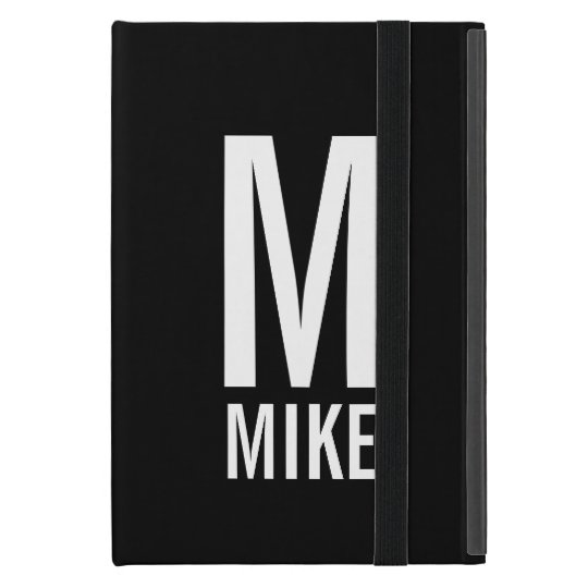 Modern Personalised Monogram and Name Case For iPad Mini
