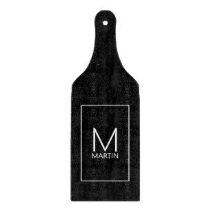 Modern Personalised Monogram and Name Cutting Boar Cutting Board