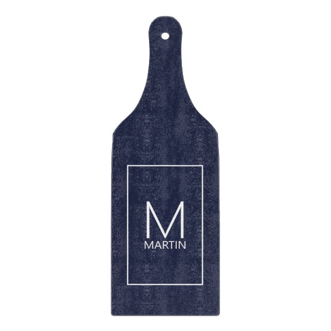 Modern Personalised Monogram and Name Cutting Board (Front)