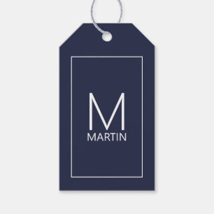 Modern Personalised Monogram and Name Gift Tags