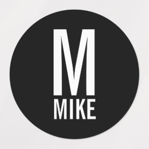 Modern Personalised Monogram and Name Labels