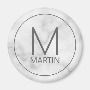 Modern Personalised Monogram and Name Magnet