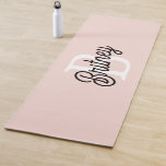 Modern Personalised Monogram and Name Pastel Pink Yoga Mat<br><div class="desc">Introducing our Modern Personalised Monogram and Name Pastel Pink Yoga Mat, a blend of style and functionality for your yoga practice. This mat features a contemporary design in soft pastel pink, personalised with your monogram and name for a unique touch. Perfect for yoga enthusiasts of all levels, it combines comfort...</div>