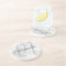 Modern Personalised Monogram and Name White Marble