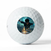 Modern Personalised Monogram Graphic Golf Balls