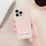 Modern Personalised Monogram Name Pink iPhone 13 Case<br><div class="desc">Modern Personalised Monogram Name Pink iPhone Case</div>