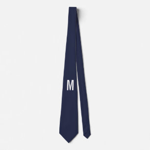 Modern Personalised Monogram Tie