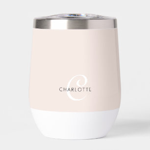 Modern Personalised Monogrammed Blush Pink