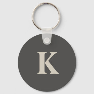 Modern personalised Monogrammed Key Ring