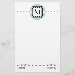 Modern Personalised Monogrammed Stationery
