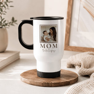 Modern Personalised Mum Photo Travel Mug