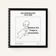 Modern Personalised Name Monogram Kids Art