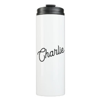 Modern Personalised Name Thermal Tumbler