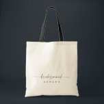 Modern Personalised Name Tote Bridesmaid<br><div class="desc">This is a modern minimal personalised bridesmaid tote bag. Edit most wording and all colours to make this minimal bridesmaid gift fit your event needs and personal style. Just select "edit using design tool" on toolbar :)</div>