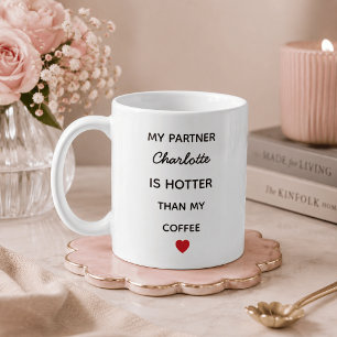 Modern Personalised Partner Coffee Mug