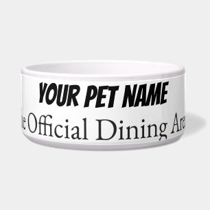 Modern Personalised Pet bowl Custom Name Dog