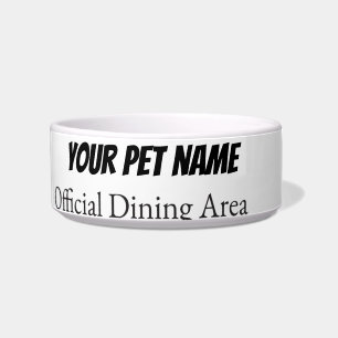 Modern Personalised Pet bowl Custom Name Dog
