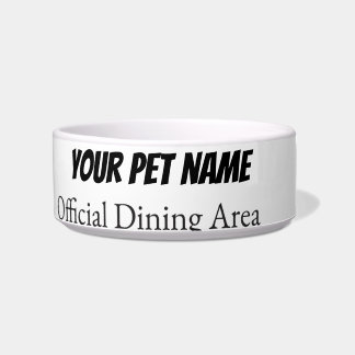 Modern Personalised Pet bowl | Custom Name Dog