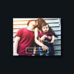 Modern Personalised Photo Canvas Print<br><div class="desc">Personalise it with your wedding date,  family name,  or any text of your choice for a beautiful and unique piece of wall art.</div>