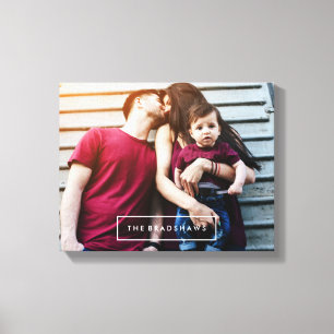 Modern Personalised Photo Canvas Print