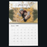 Modern Personalised Photo ,Christmas & new year Calendar<br><div class="desc">Elegant gold, white, rose gold marble glitter new year Calendars, invitations and postcards for Christmas and new year celebrations. gift it to your beloved one ……(1)>>> For further customisation, please click the "customise further" link and use our design tool to modify this template. (2)>>> If you prefer Different types of...</div>